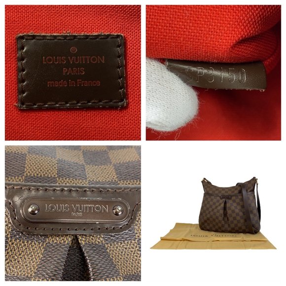 LOUIS VUITTON Damier Bloomsbury PM Brown Gold Hardware Leather N42251 Shoulde... - Picture 10 of 10
